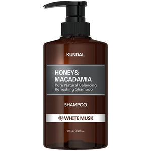 Honey & Macadamia Nature Shampoo - White Musk - 500 ml - Kundal - 1