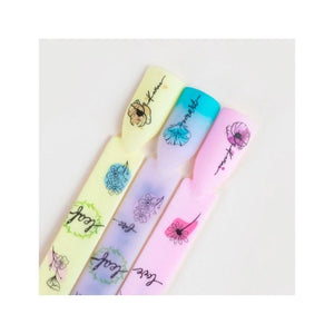 Wasseraufkleber für Nägel - Blumen - Semilac - 2