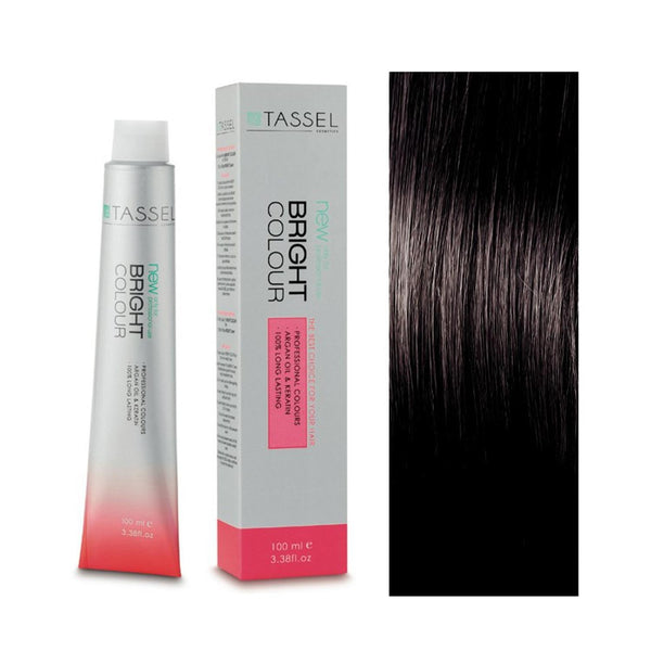 5 Hellbraun - Färben mit Arganöl und Keratin 100 ml - Tassel : 3 Castaño Oscuro - 1