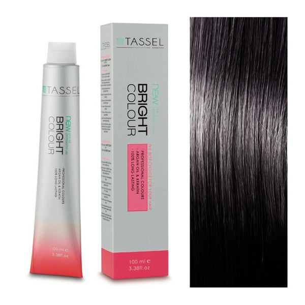 5 Hellbraun - Färben mit Arganöl und Keratin 100 ml - Tassel : 2 Moreno - 1