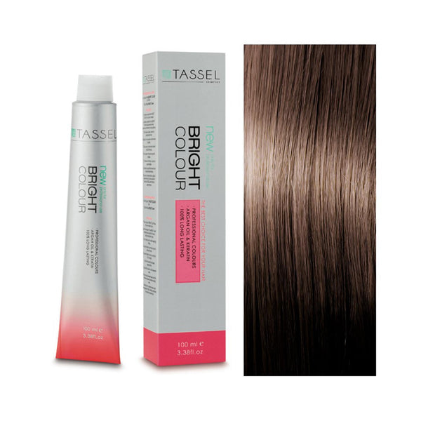 5 Hellbraun - Färben mit Arganöl und Keratin 100 ml - Tassel : 6.01 Rubio Oscuro Frío - 1