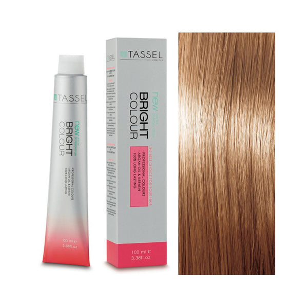 5 Hellbraun - Färben mit Arganöl und Keratin 100 ml - Tassel : 8.3 Rubio Claro Dorado - 1
