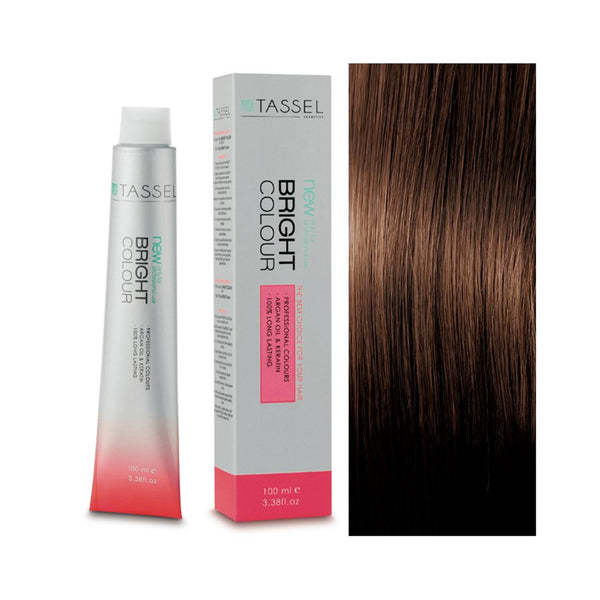 5 Hellbraun - Färben mit Arganöl und Keratin 100 ml - Tassel : 5.3 Castaño claro dorado - 1