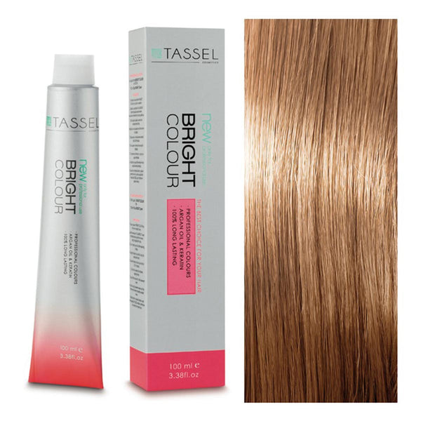 5 Hellbraun - Färben mit Arganöl und Keratin 100 ml - Tassel : 8.32 Rubio claro beige - 1