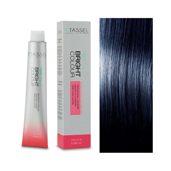 5 Hellbraun - Färben mit Arganöl und Keratin 100 ml - Tassel : 1.1 Negro Azulado - 1