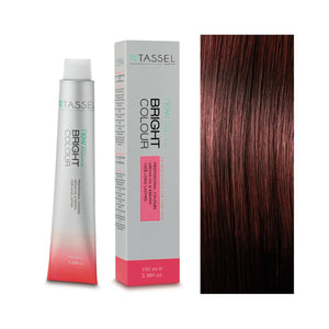 5 Hellbraun - Färben mit Arganöl und Keratin 100 ml - Tassel : 5.6 Castaño claro rojo - 1