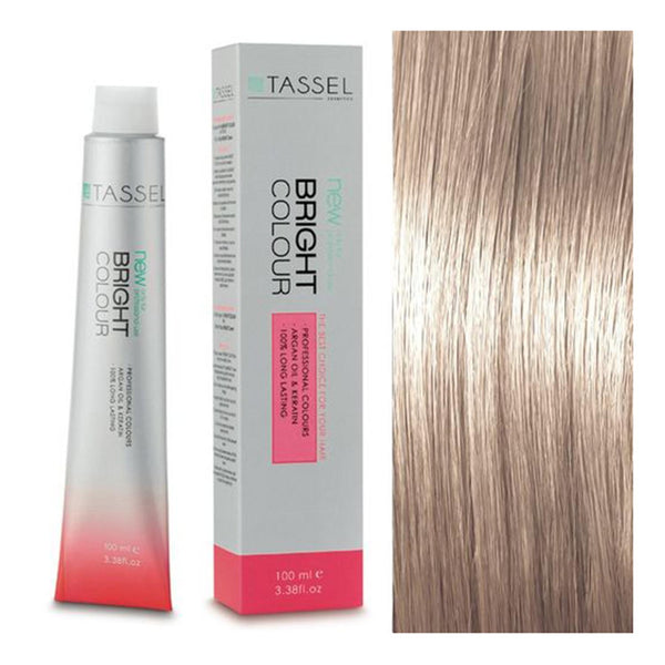 5 Hellbraun - Färben mit Arganöl und Keratin 100 ml - Tassel : 10,1 - Rubio Platino Ceniza - 1