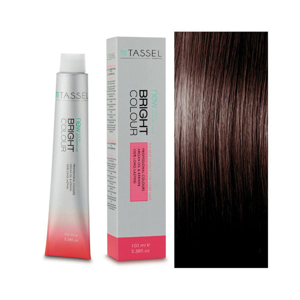 5 Hellbraun - Färben mit Arganöl und Keratin 100 ml - Tassel : 7.35 Rubio Medio Dorado Caoba - 1