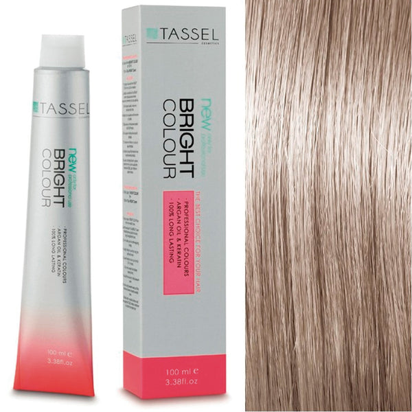 5 Hellbraun - Färben mit Arganöl und Keratin 100 ml - Tassel : 9.21N Rubio Muy Claro Beige Ceniza - 1