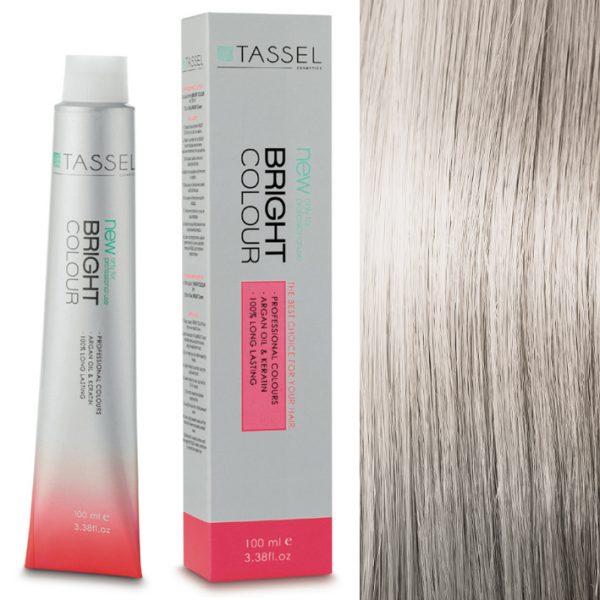 5 Hellbraun - Färben mit Arganöl und Keratin 100 ml - Tassel : 10.31N Rubio Super Claro Dorado Ceniza - 1