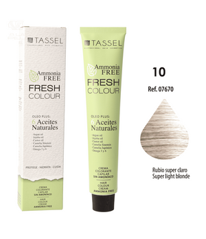 Ammoniakfreie Fresh Colour Haarfarbe 100 ml - Tassel : 10 - Rubio súper claro - 1