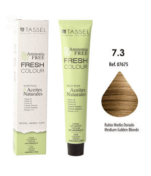 Ammoniakfreie Fresh Colour Haarfarbe 100 ml - Tassel : 7.3 Rubio medio dorado - 1