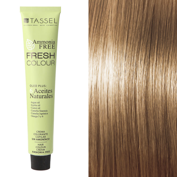 Ammoniakfreie Fresh Colour Haarfarbe 100 ml - Tassel : 8.77 Rubio claro marrón chocolate - 1