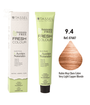 Ammoniakfreie Fresh Colour Haarfarbe 100 ml - Tassel : 9.4 Rubio muy claro cobre - 1