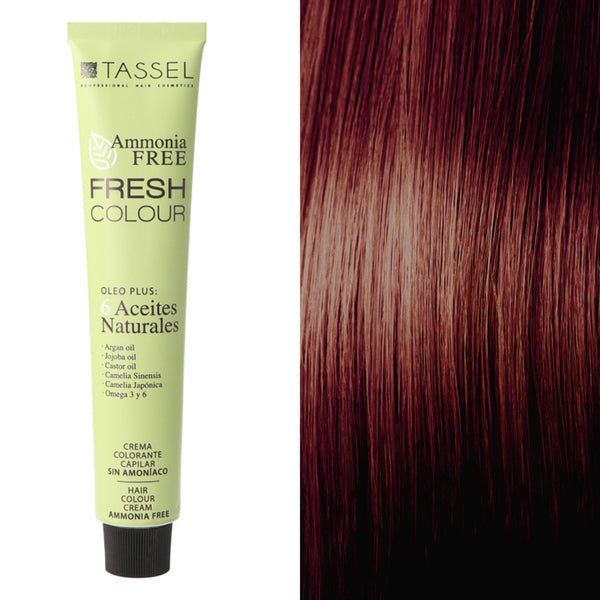 Ammoniakfreie Fresh Colour Haarfarbe 100 ml - Tassel : 6.64 Rubio oscuro rojo cobre - 1