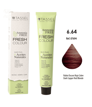 Ammoniakfreie Fresh Colour Haarfarbe 100 ml - Tassel : 6.64 Rubio oscuro rojo cobre - 1