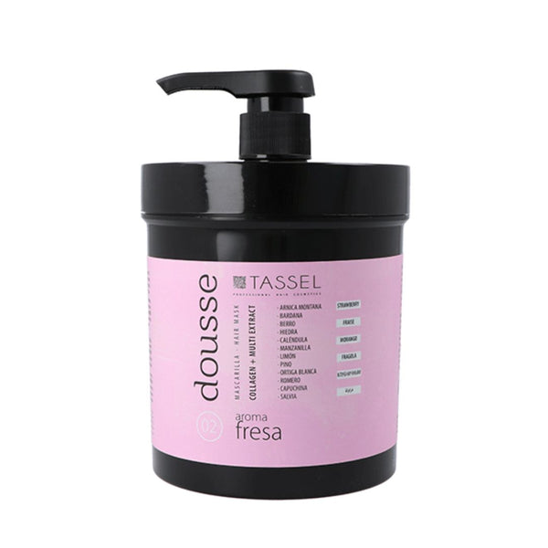 Doucce Haarmaske mit Kollagen und Erdbeerduft 1000ml - Tassel - 1