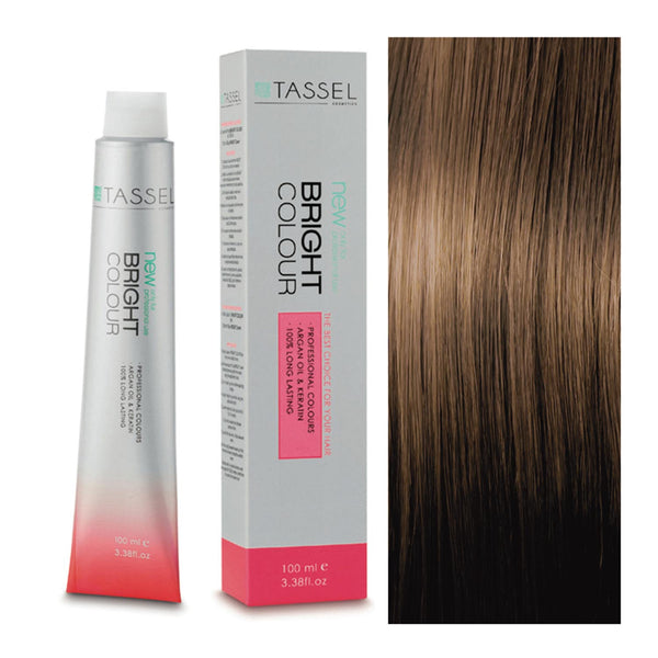5 Hellbraun - Färben mit Arganöl und Keratin 100 ml - Tassel : 5.7 Castaño Claro Marrón - 1