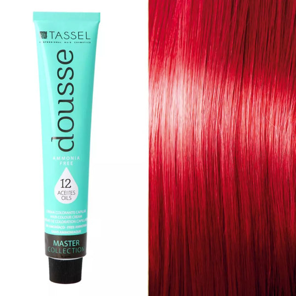 Tassel Dousse Master Collection Farbe - 100 ml | 11 Basisfarben mit 12 ätherischen Ölen - Tassel : 8.55 Rubio Medio Rojo Intenso - 1