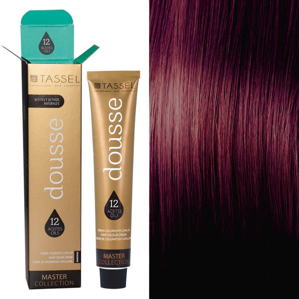 Tassel Dousse Master Collection Farbe - 100 ml | 11 Basisfarben mit 12 ätherischen Ölen - Tassel : 5.56 - CASTAÑO CLARO ROJO VIOLETA - 1