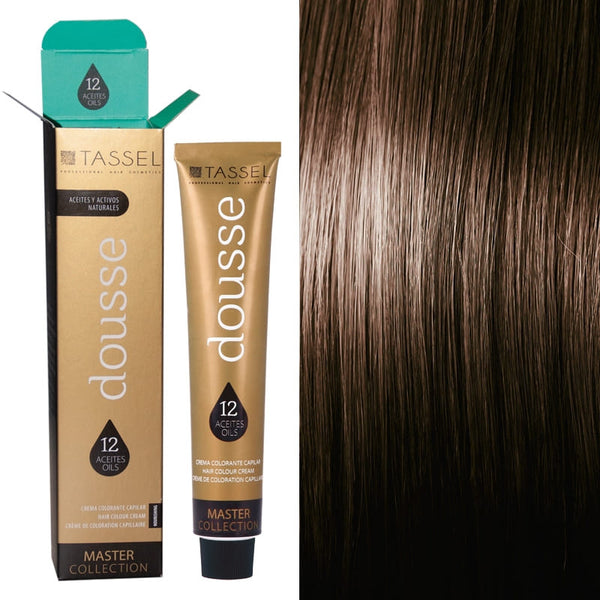 Tassel Dousse Master Collection Farbe - 100 ml | 11 Basisfarben mit 12 ätherischen Ölen - Tassel : 7.00 - RUBIO MEDIO INTENSO - 1