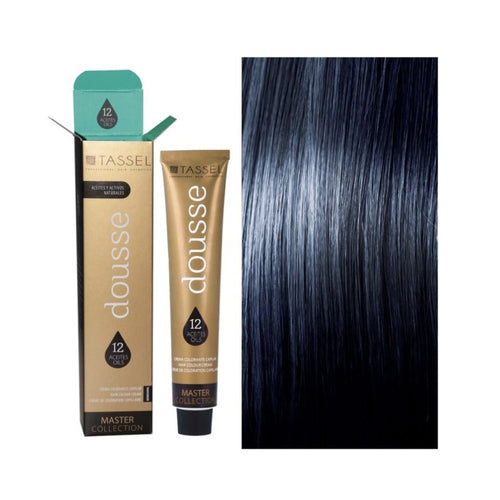 Tassel Dousse Master Collection Farbe - 100 ml | 11 Basisfarben mit 12 ätherischen Ölen - Tassel : 1.1 Negro Azulado - 1