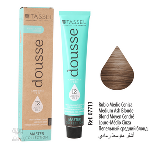 Tassel Dousse Master Collection Farbe - 100 ml | 11 Basisfarben mit 12 ätherischen Ölen - Tassel : 7.1 Rubio Medio Ceniza - 1