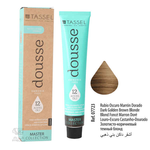 Tassel Dousse Master Collection Farbe - 100 ml | 11 Basisfarben mit 12 ätherischen Ölen - Tassel : 6.83 - RUBIO OSC.MARRON DORADO - 1