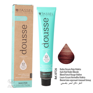 Tassel Dousse Master Collection Farbe - 100 ml | 11 Basisfarben mit 12 ätherischen Ölen - Tassel : 6.56 - RUBIO OSC ROJO VIOLETA - 1