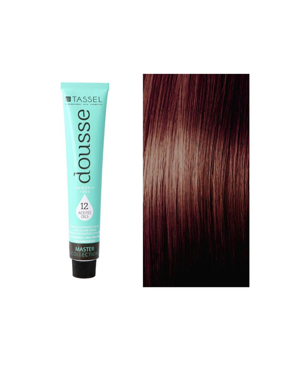 Tassel Dousse Master Collection Farbe - 100 ml | 11 Basisfarben mit 12 ätherischen Ölen - Tassel : 5.5 Castaño Claro Caoba - 1