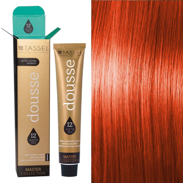 Tassel Dousse Master Collection Farbe - 100 ml | 11 Basisfarben mit 12 ätherischen Ölen - Tassel : 9.44 - RUBIO EXTRA CLARO COBRE INTENSO - 1
