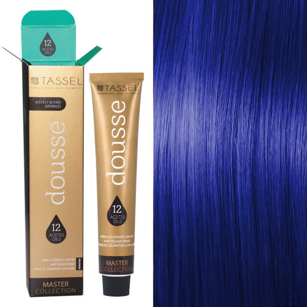 Tassel Dousse Master Collection Farbe - 100 ml | 11 Basisfarben mit 12 ätherischen Ölen - Tassel : 99M - BLUE METALLIC - 1