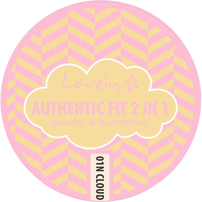 Make-up und Puder 2-in-1 Authentic Fit - Lovely - 1