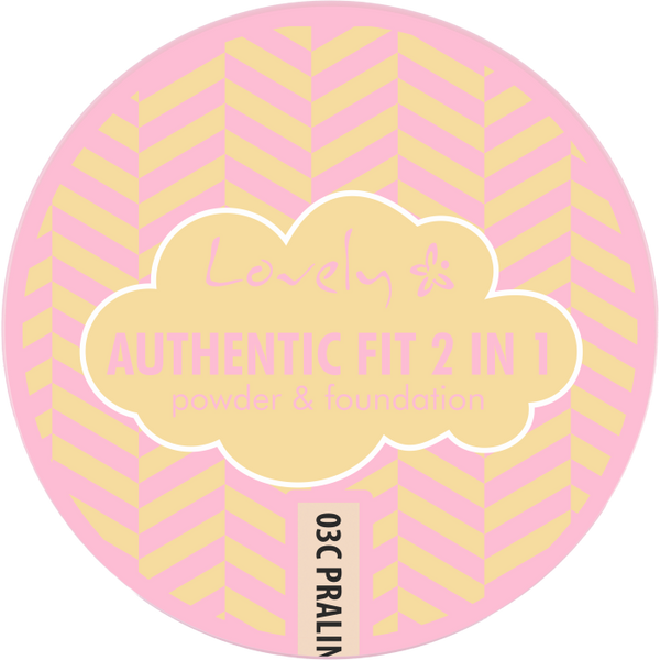 Make-up und Puder 2-in-1 Authentic Fit - Lovely : N3 - 1