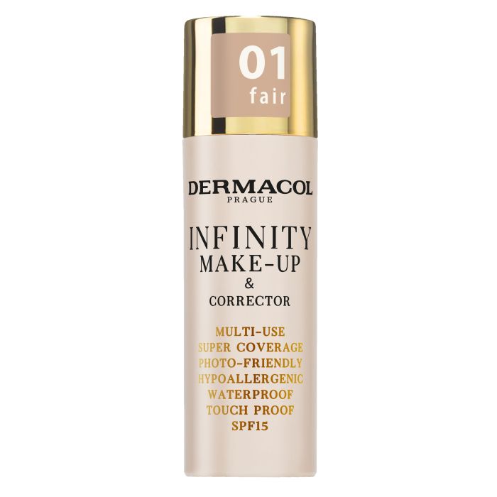 2-in-1 Full Coverage Foundation and Concealer Infinity - Dermacol : 01 Fair - 1