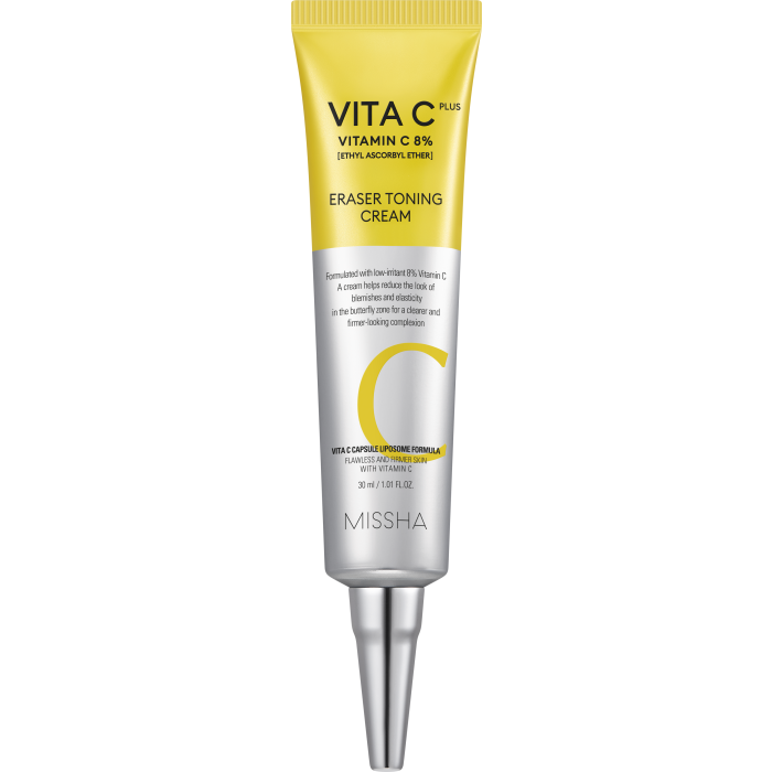 Anti-Falten-Creme Vitamin C Plus Eraser Toning 30ml - Missha - 1