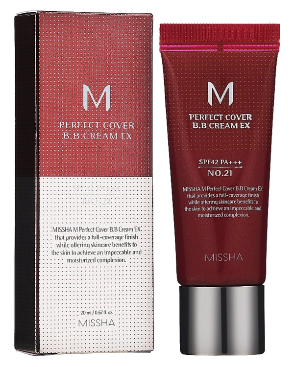 M Perfect Cover Bb Cream Ex Spf42 Pa+++ 50 ml - Missha : 21 - 1