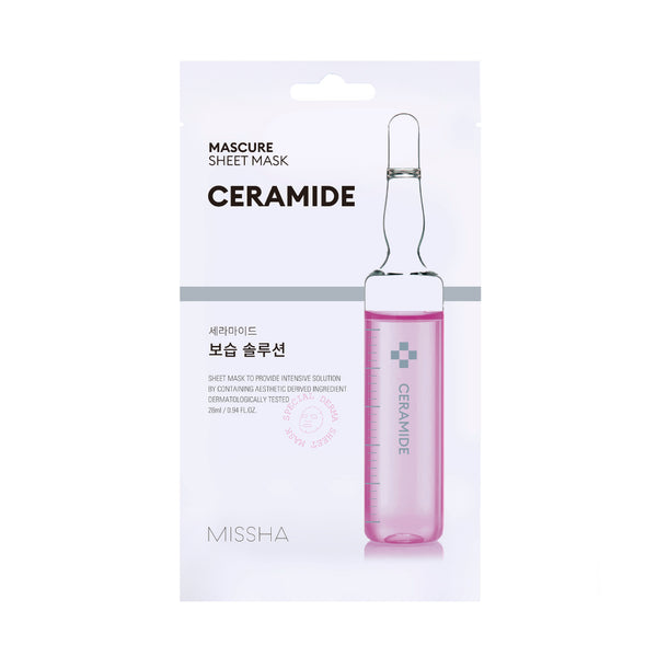 Feuchtigkeitssperrelösung Ceramide Gesichtsmaske - Missha - 1