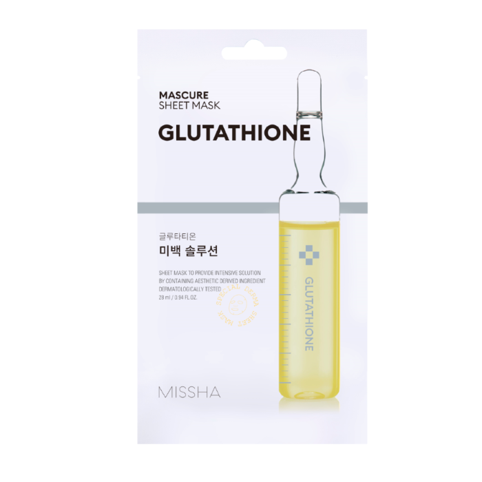 Aufhellende Gesichtsmaske Whitening Solution - Glutathion - Missha - 1
