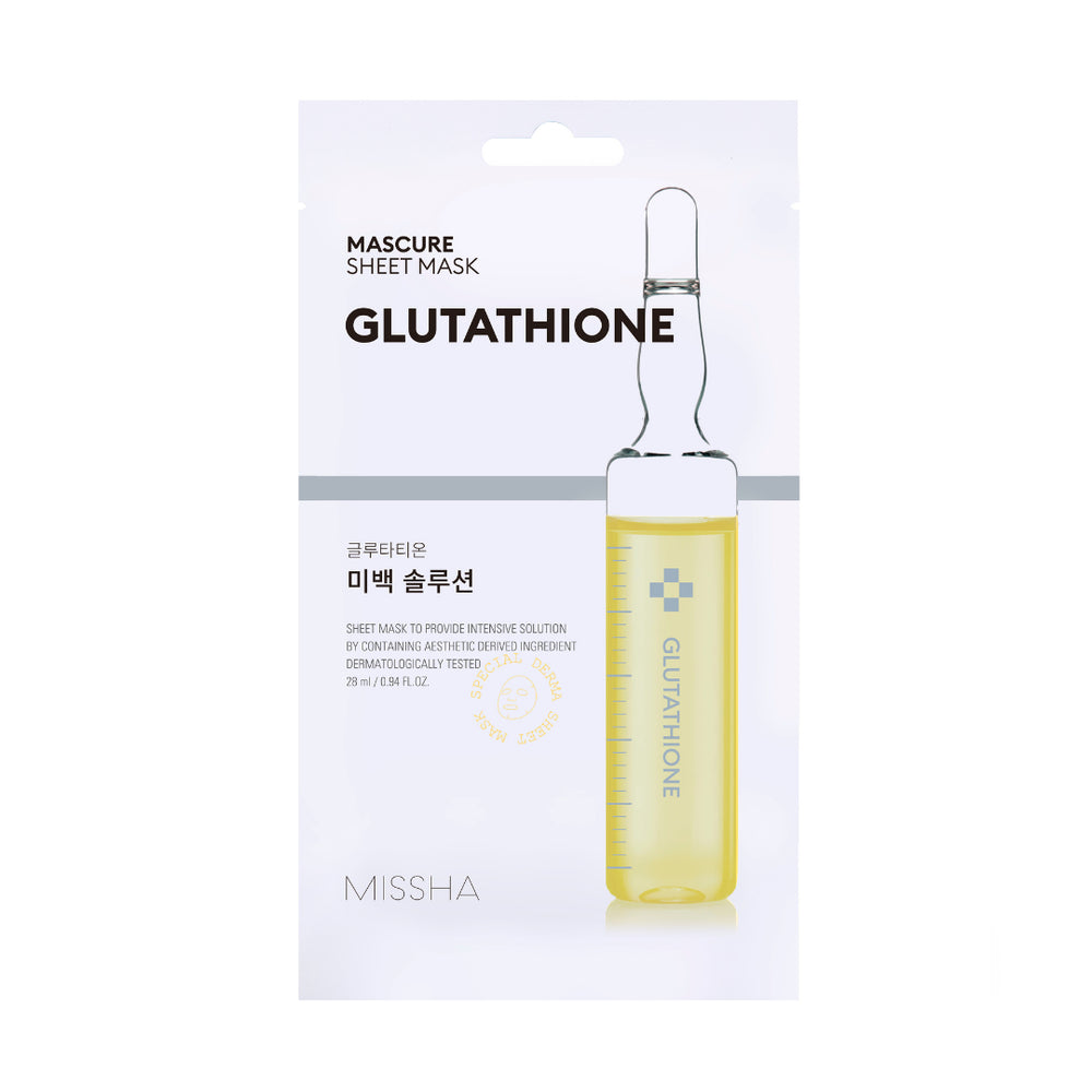 Aufhellende Gesichtsmaske Whitening Solution - Glutathion - Missha - 1