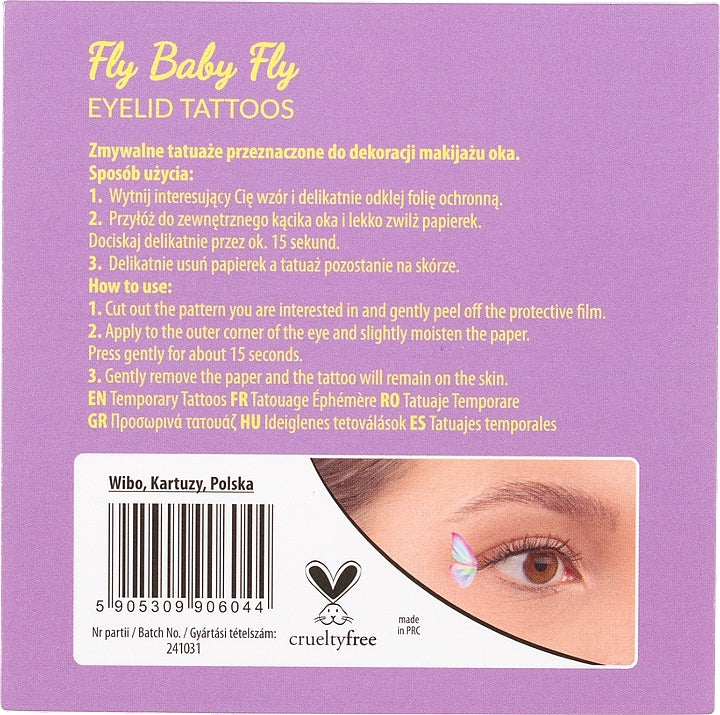 Augenlider-Tattoos Fly Baby, Fly! - West Side Vibes - Lovely - 1