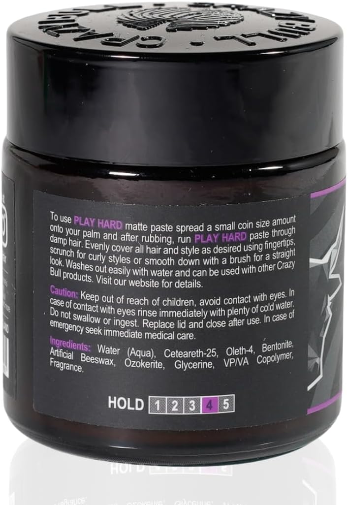 Play Hard Matte Paste 100ml - Crazy Bull - 1
