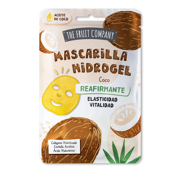 Straffende Kokosnuss-Hydrogel-Gesichtsmaske 31gr - The Fruit Company - 1
