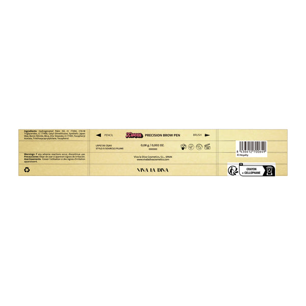 Kween Augenbrauenpräzisionsstift - Viva la Diva : Medium Brown - 1