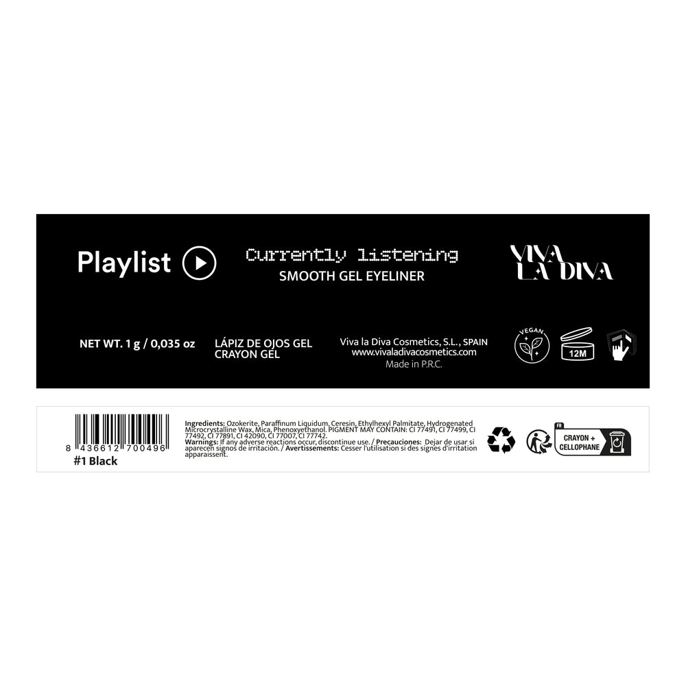 Gel Eyeliner Playlist Smooth - Viva la Diva - 1