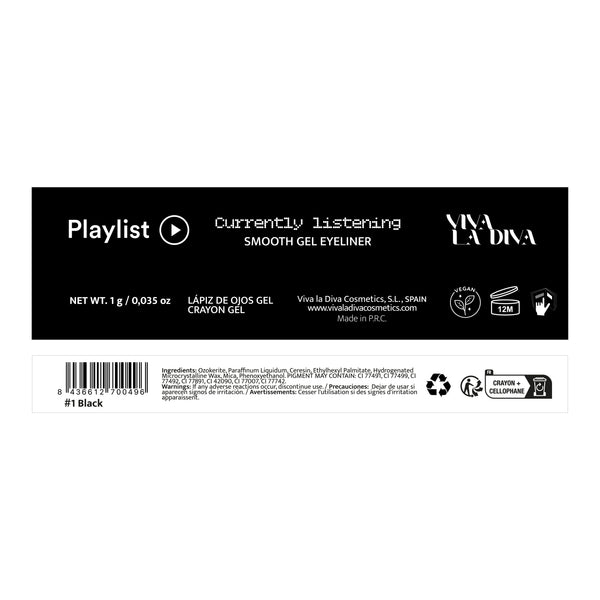 Gel Eyeliner Playlist Smooth - Viva la Diva - 1