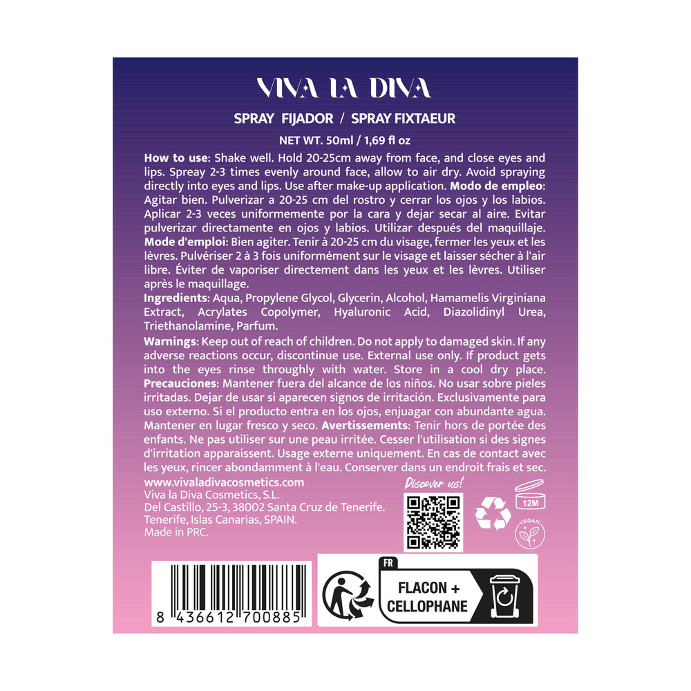 Make-up Fixierungsspray Ex-perience - Give Me Air - Viva la Diva - 1