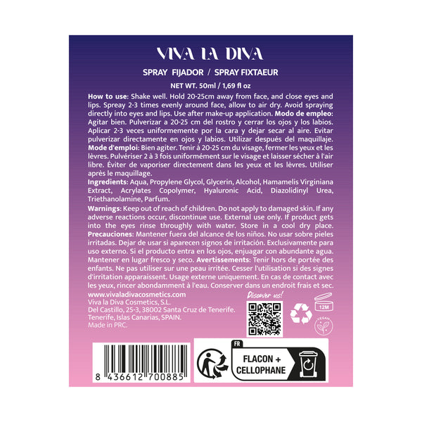 Make-up Fixierungsspray Ex-perience - Give Me Air - Viva la Diva - 1