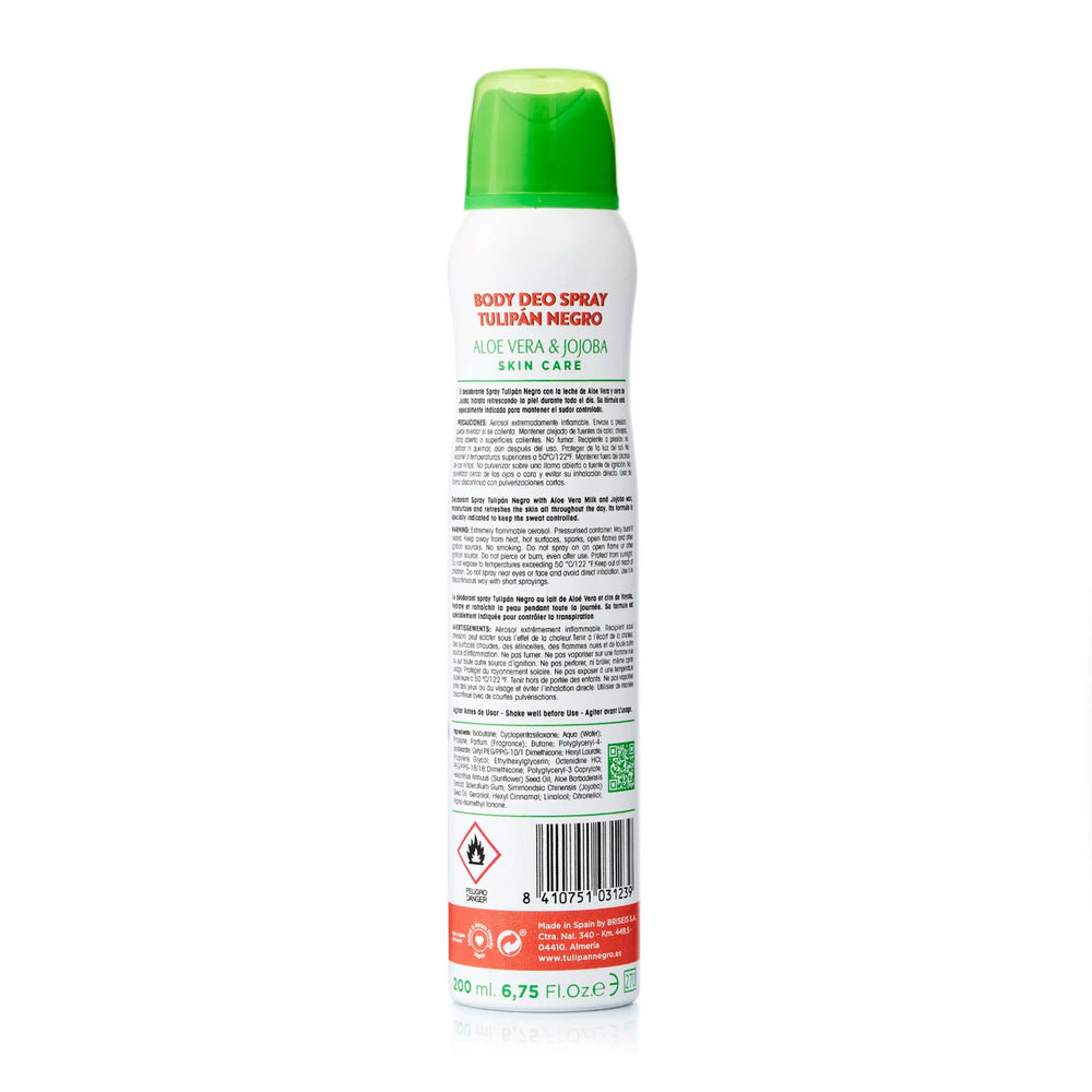 Aloe Vera und Jojoba Deodorant Spray 200ml - Tulipan Negro - 1