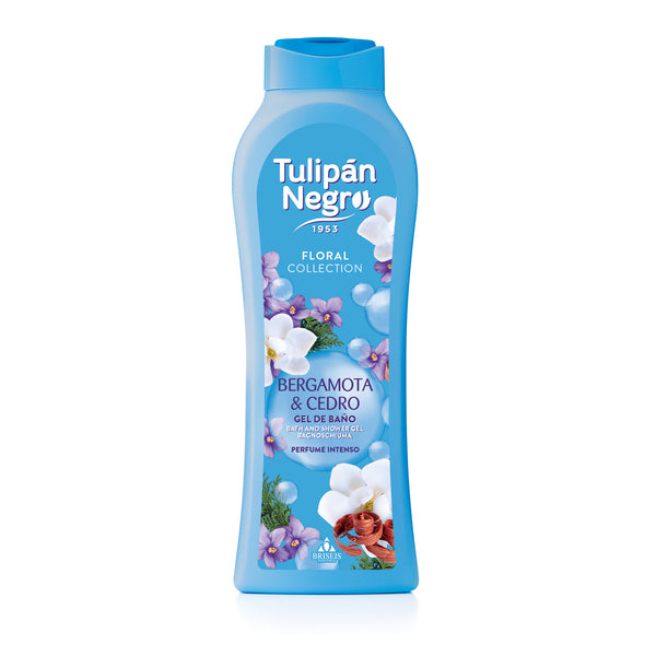 Intense Dusch- und Badegel 550 ml - Tulipan Negro : Bergamota y Cedro - 1